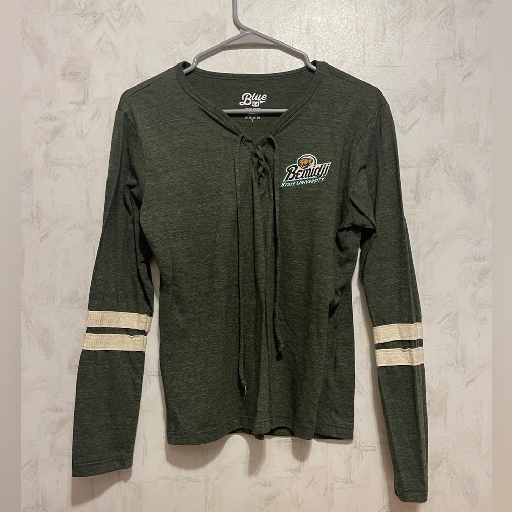 Women’s Bemidji State University green long sleeve shirt - Small